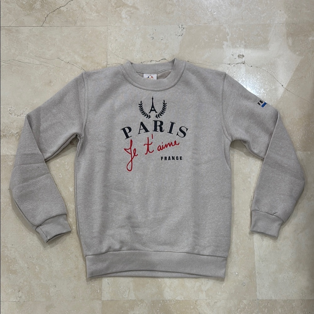 Gray Paris Je T'aime Sweater